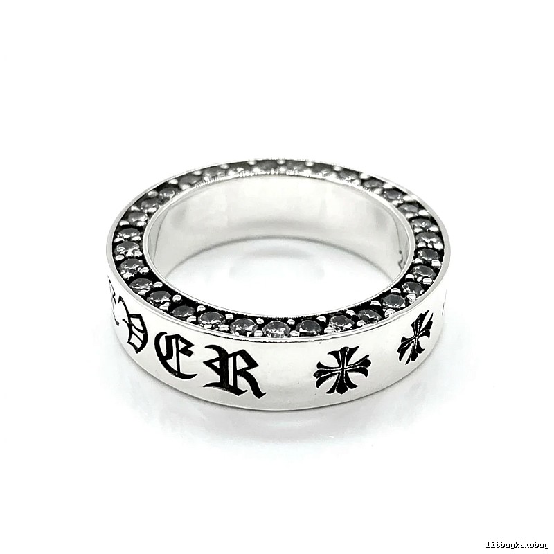 Chrome Hearts Silver Dark Style Ring