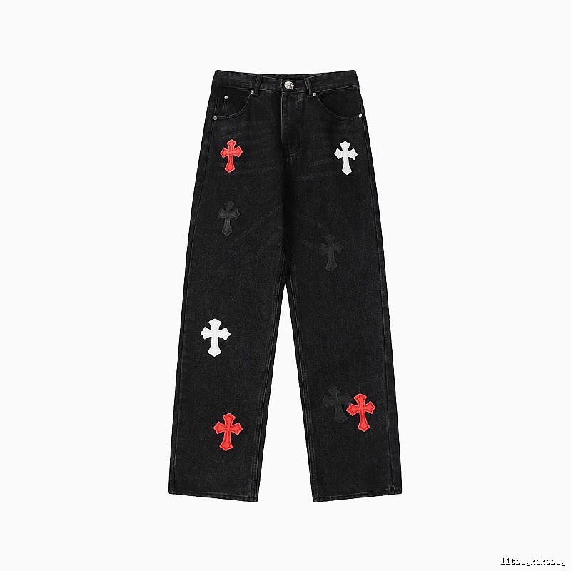 Chrome Hearts Urban Graphic jeans Light Denim Jeans with Casual Appeal
