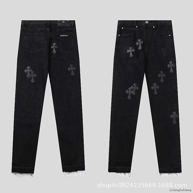Chrome Hearts Weekend Graphic jeans Light Denim Jeans for Seasonal Looks