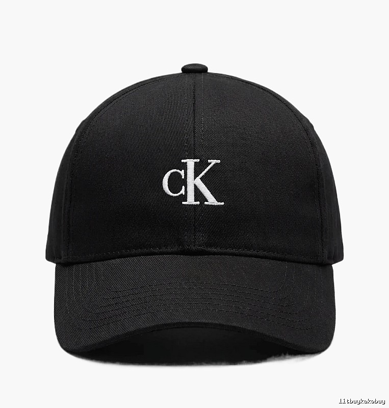 CK minimalist style black baseball cap