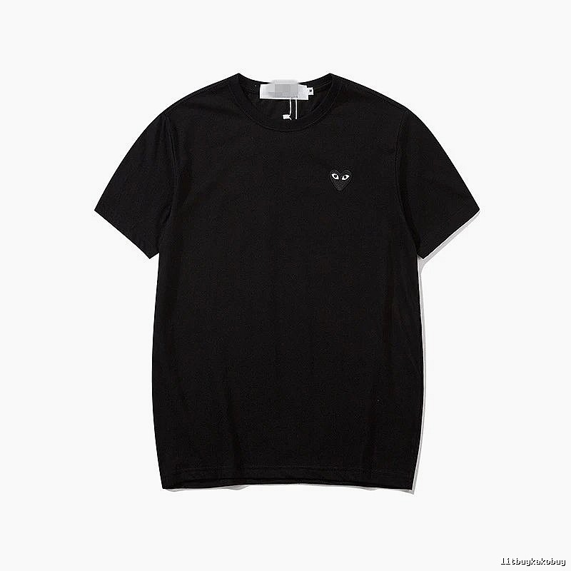 Comme des Garcons PLAY 2021-95 Black Style 2195 Heart Logo T-Shirt Everyday Rotation