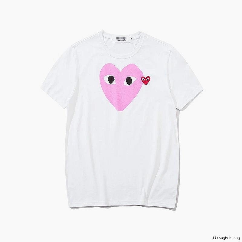 Comme des Garcons PLAY 2023-03 Style 2303 Heart Logo T-Shirt Downtown Style