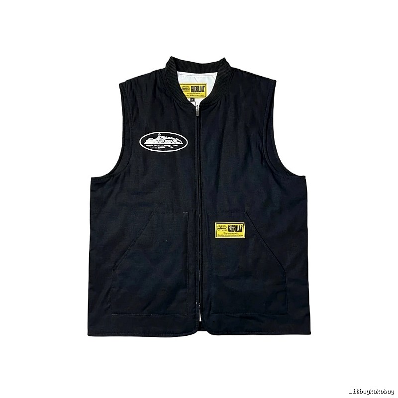 Corteiz black trendy vest