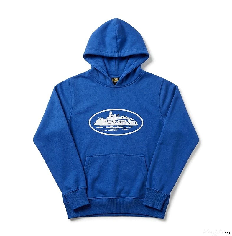 Corteiz Boat Logo Trendy Blue Sweatshirt