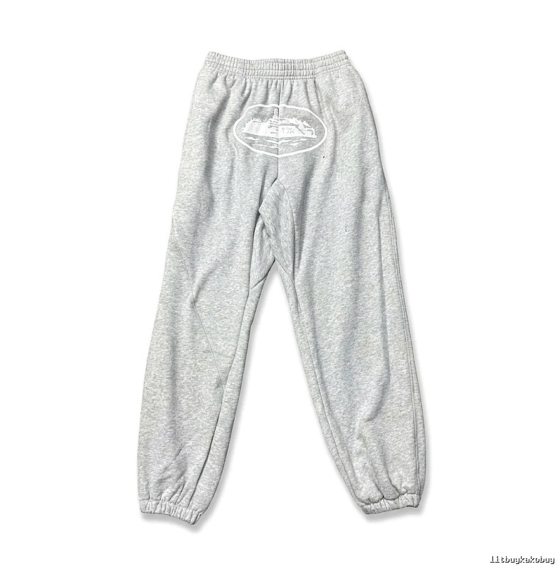 Corteiz Casual Style Grey Sweatpants