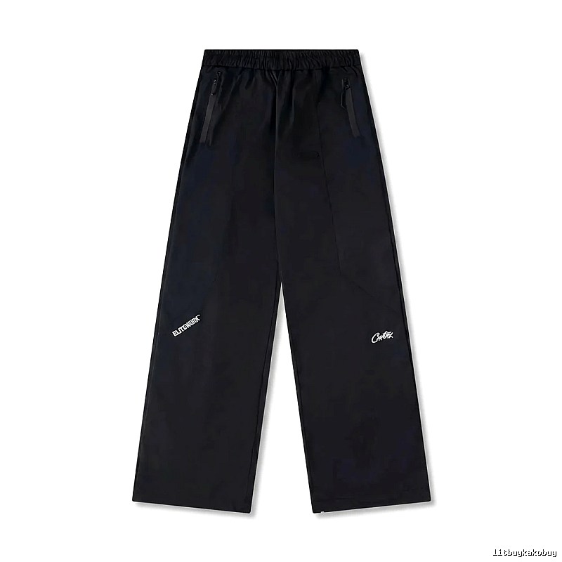 Corteiz Elite Series Trendy and Cool Style Black Long Pants