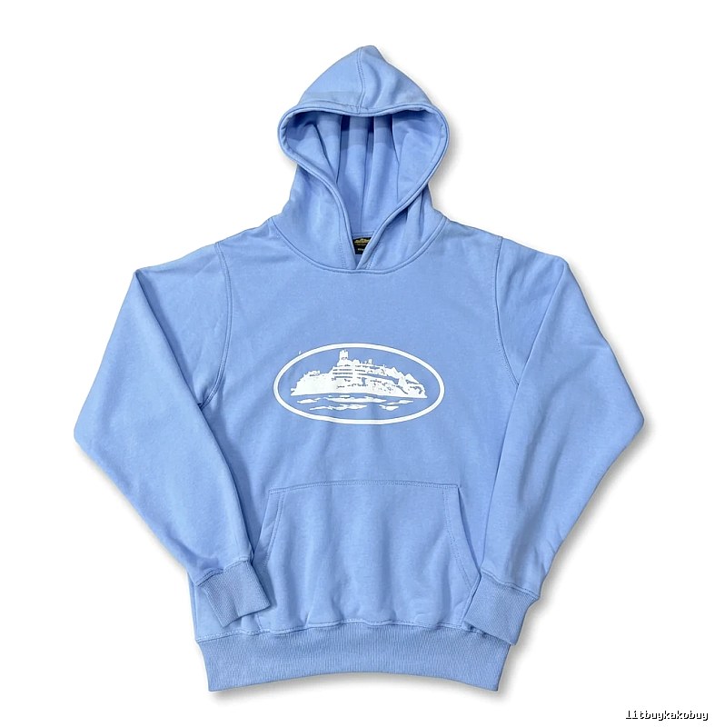 Corteiz Nautical Style Light Blue Hoodie