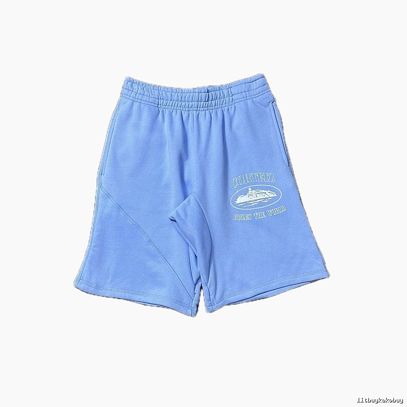 Corteiz Nautical Style Light Blue Shorts