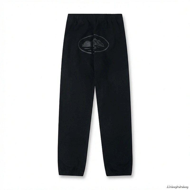 Corteiz Printed Casual Black Pants