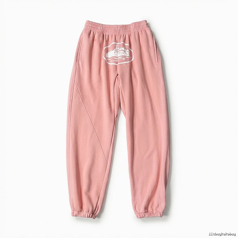Corteiz Printed Casual Style Pink Pants