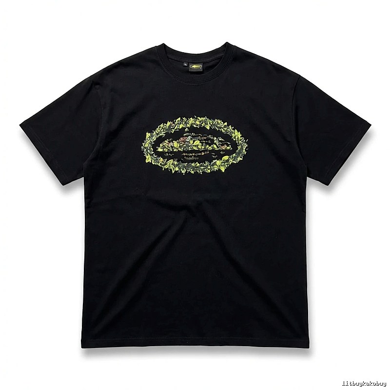 Corteiz Printed Trendy Black T-shirt