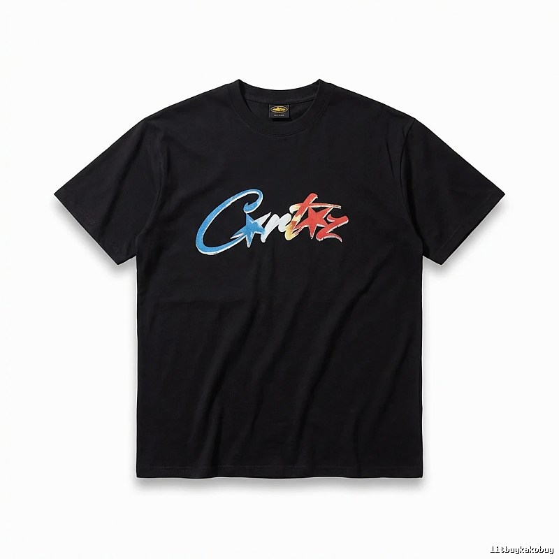 Corteiz Printed Trendy Black T-shirt