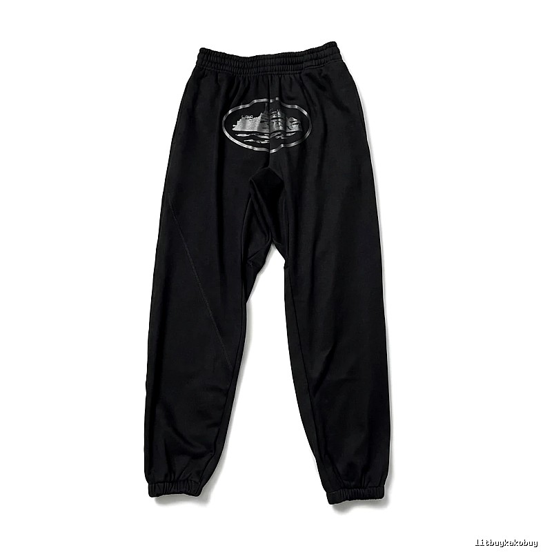 Corteiz printed trendy brand style black pants