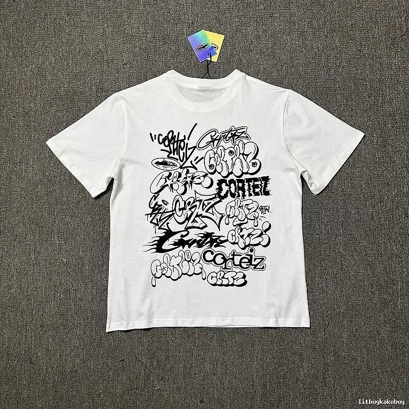 Corteiz Resort Logo T-shirt Black Corteiz with Premium Look