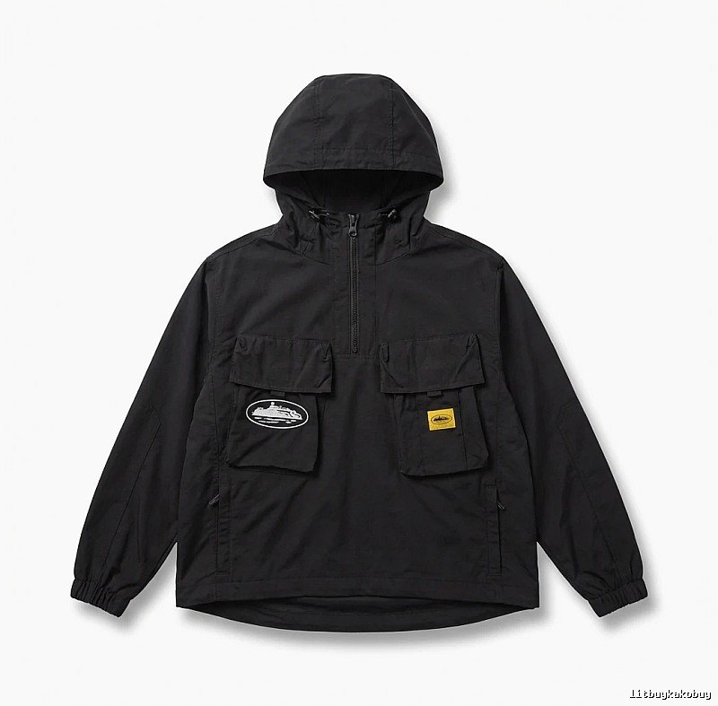Corteiz Workwear Style Black Jacket