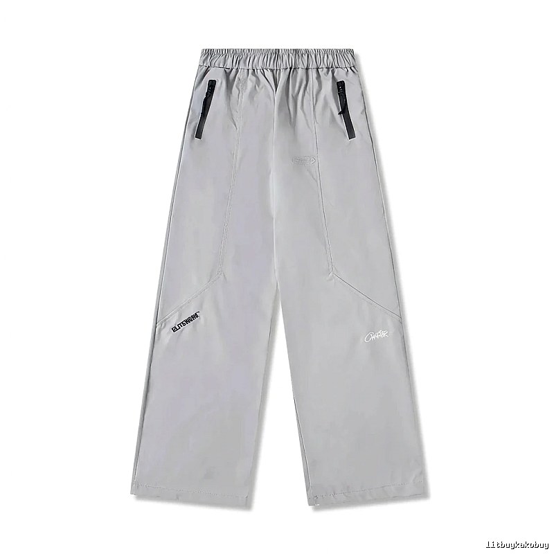 Corteiz Workwear Style Light Grey Trousers