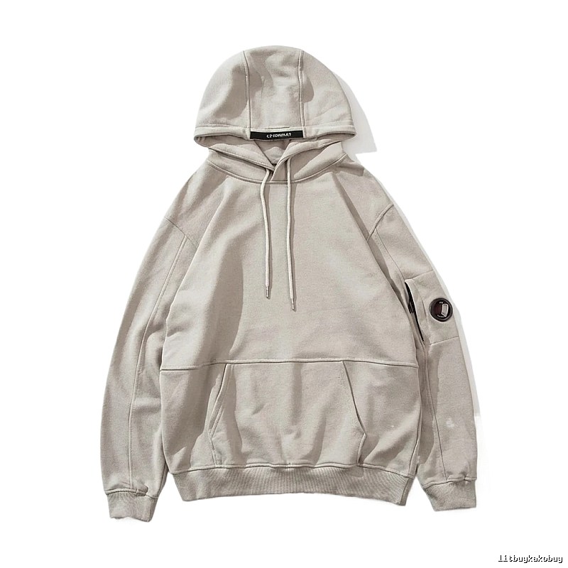 C.P. Company minimalist light gray hoodie