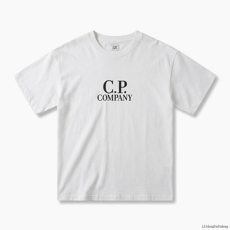 C.P. COMPANY Simple Style White T-shirt