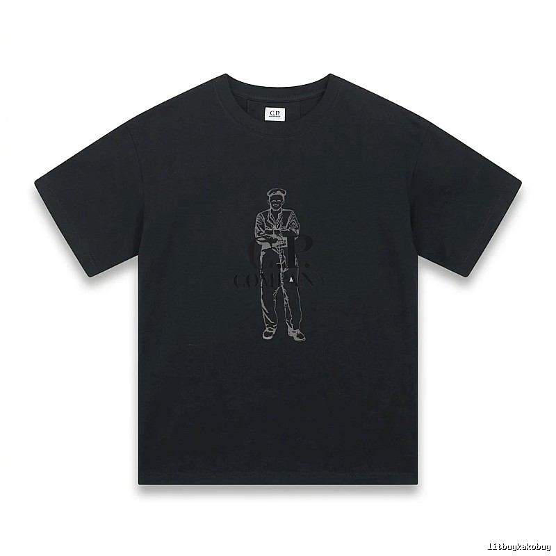 C.P. retro style black T-shirt