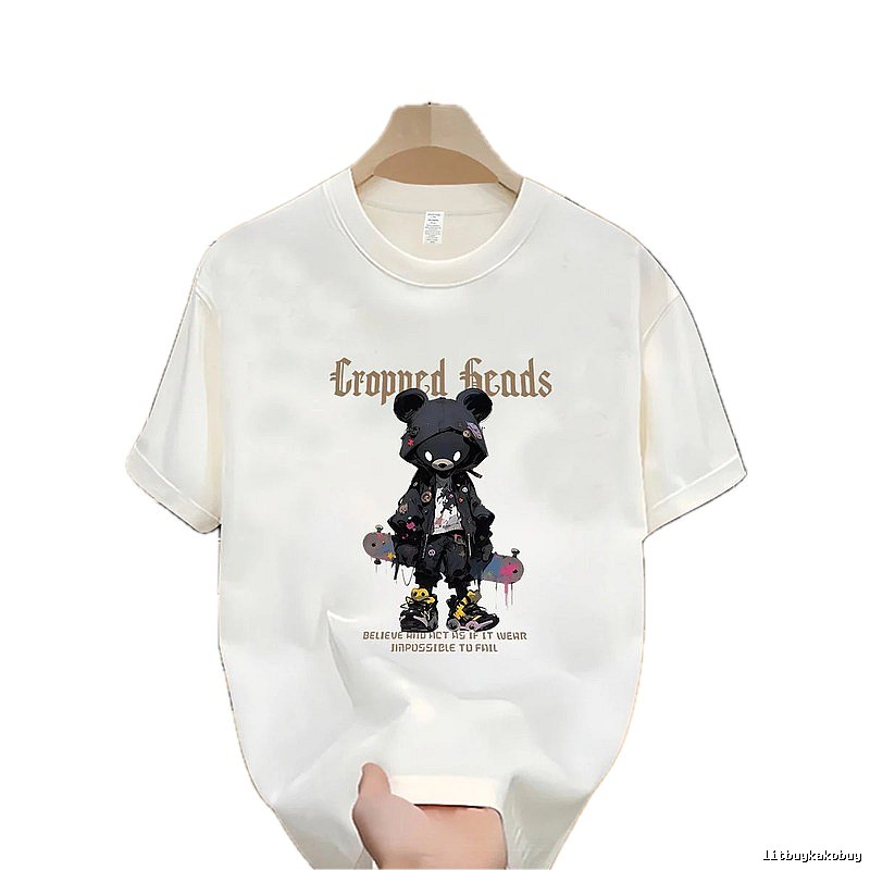 Cropned Heads Trendy & Cool Bear Off-white T-shirt