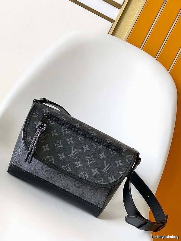 Crossbody Bag by Louis Vuitton with Black Monogram Crossbody Pouch