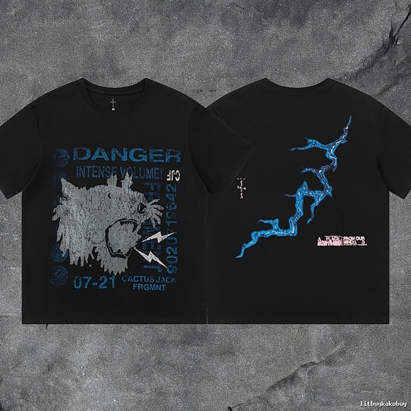 Denim Tears Black Graphic T-Shirt Active Casual