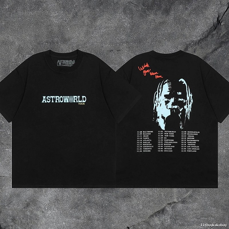 Denim Tears Black Graphic T-Shirt Easy Pairing
