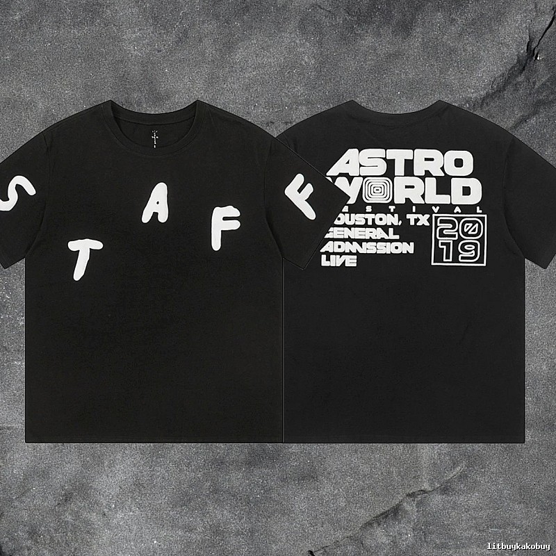 Denim Tears Black Graphic T-Shirt Summer Styling