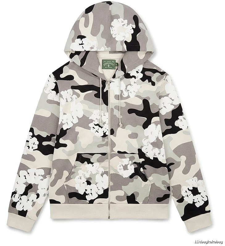 DENIM TEARS Camouflage Print Hoodie