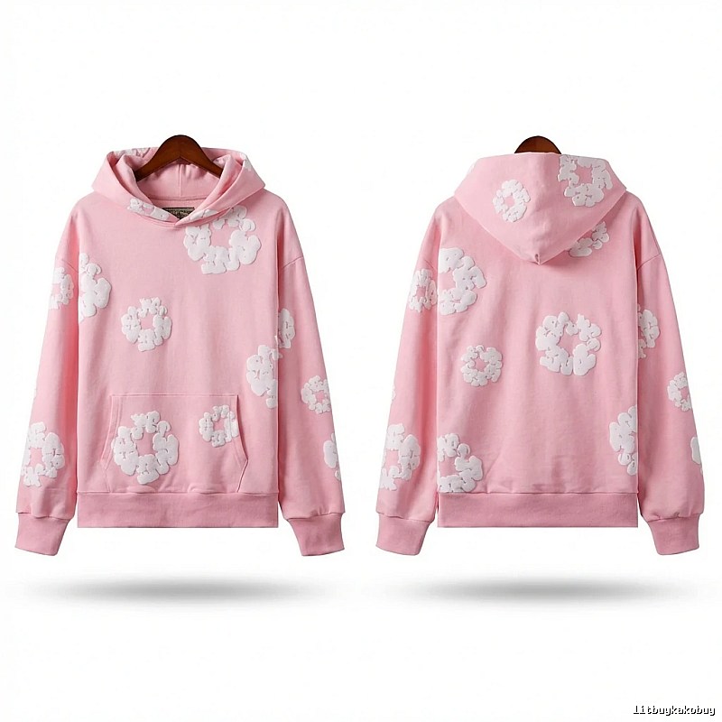 DENIM TEARS Floral Pink Hoodie