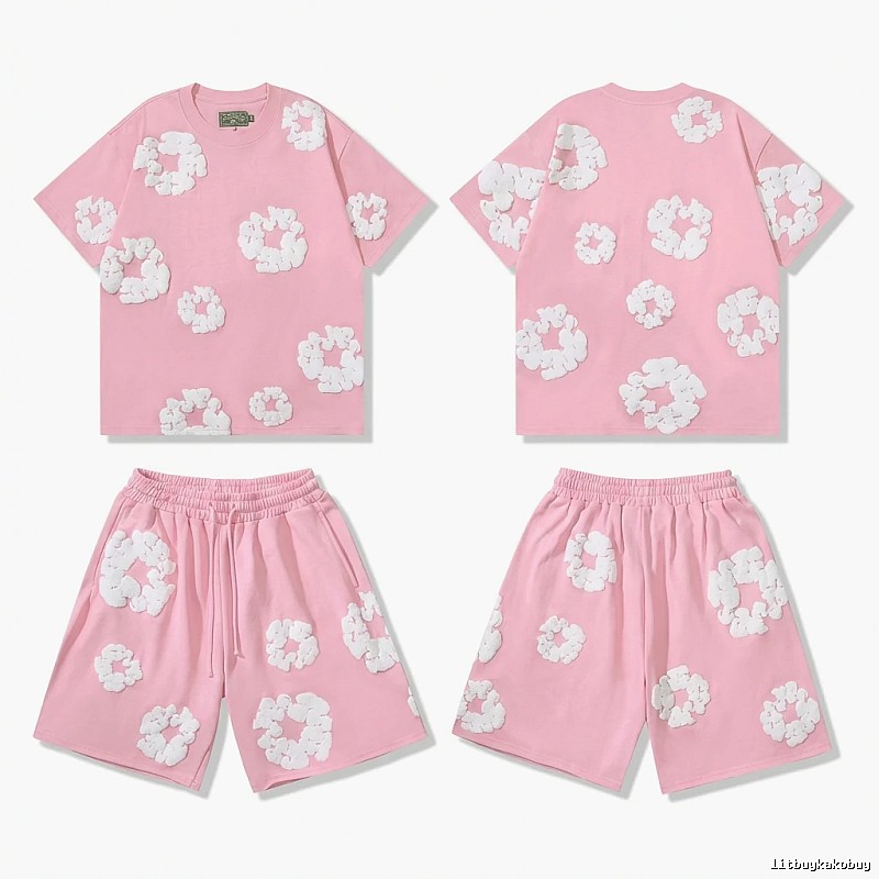 DENIM TEARS Floral Style Pink Suit