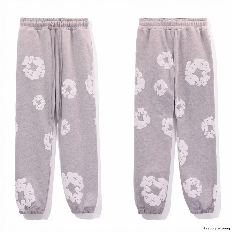 DENIM TEARS Printed Casual Grey Pants