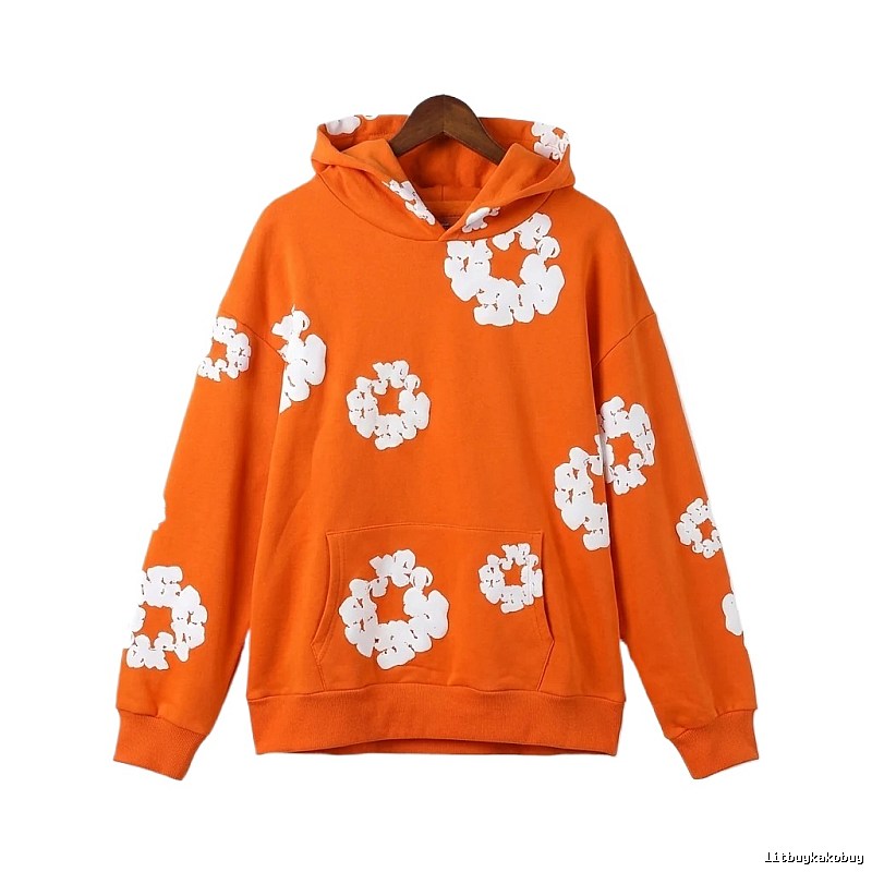 DENIM TEARS Printed Orange Sweatshirt
