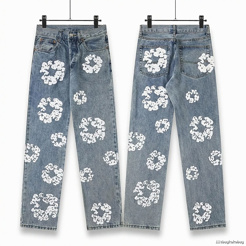 DENIM TEARS Printed Retro-Style Jeans