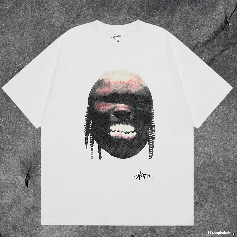 Denim Tears White Graphic T-Shirt Clean Colorway