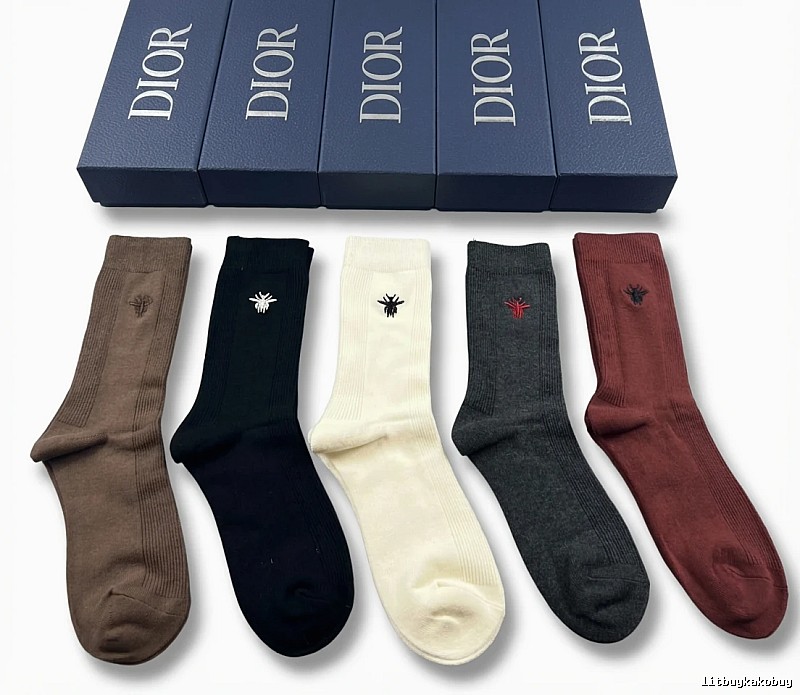 Dior embroidered fashion socks