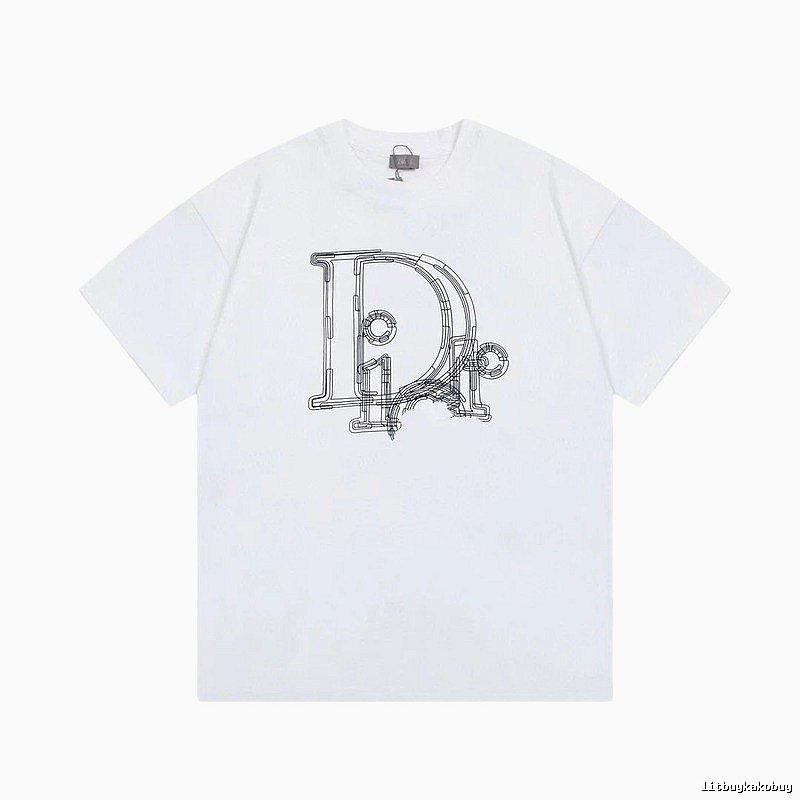 Dior Minimalist Line Logo White T-Shirt