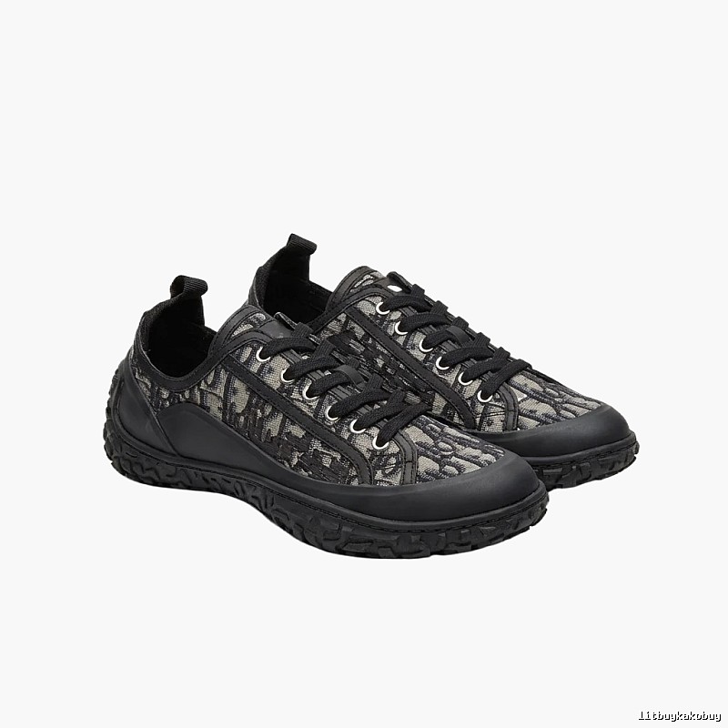 Dior monogram casual style black shoes