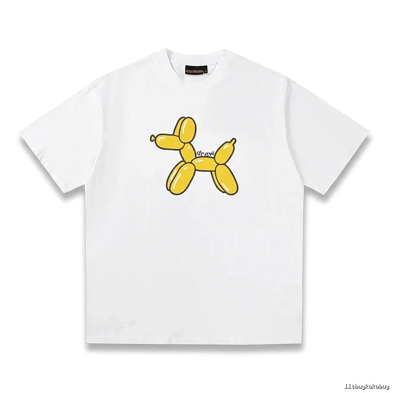 DREW Balloon Dog Simple White T-shirt