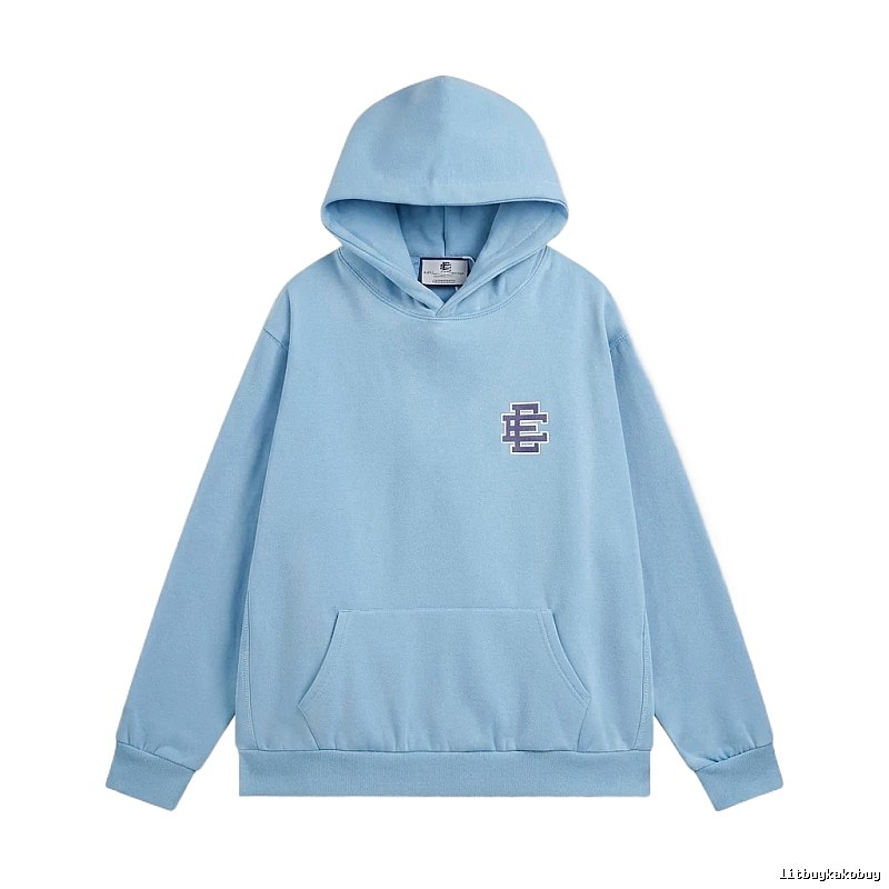 Eric Emanuel Classic Simple Style Blue Hoodie