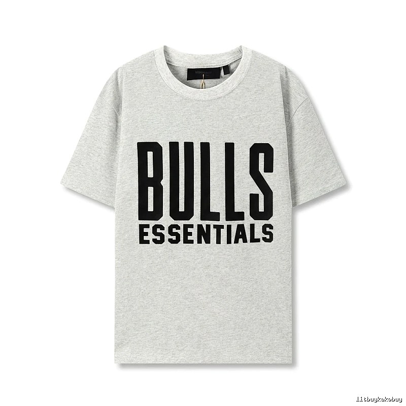 ESSENTIALS Bulls Style Grey T-shirt