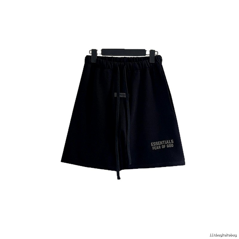 ESSENTIALS casual style black shorts
