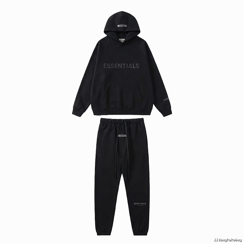 ESSENTIALS casual style black suit