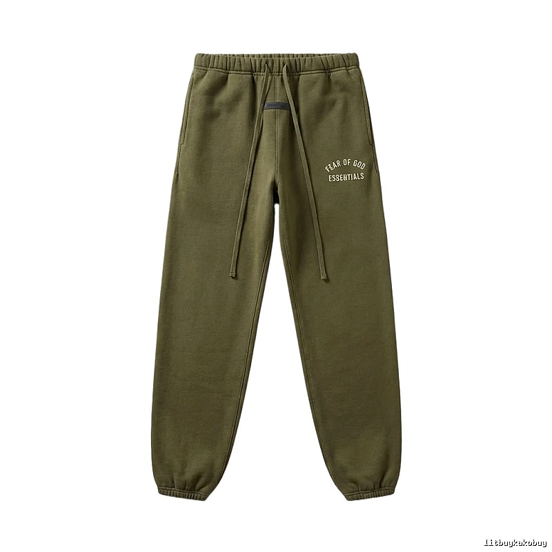 ESSENTIALS casual style olive green sweatpants