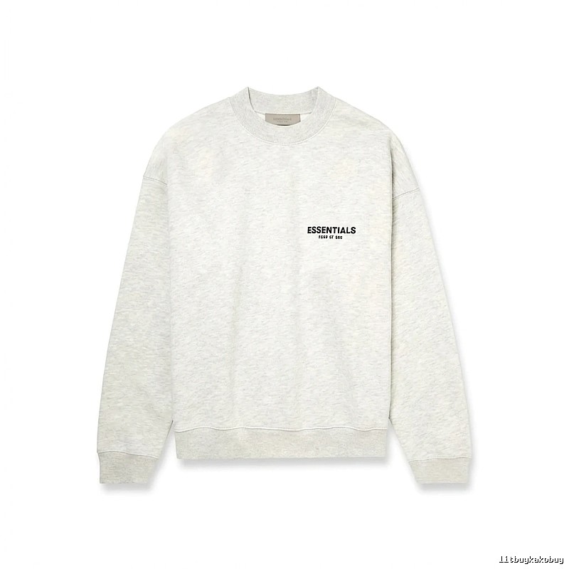 ESSENTIALS minimalist light gray sweatshirt