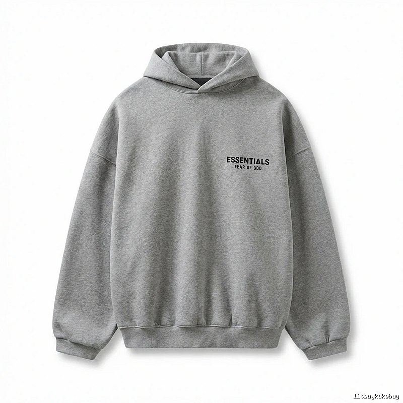 ESSENTIALS minimalist light gray sweatshirt