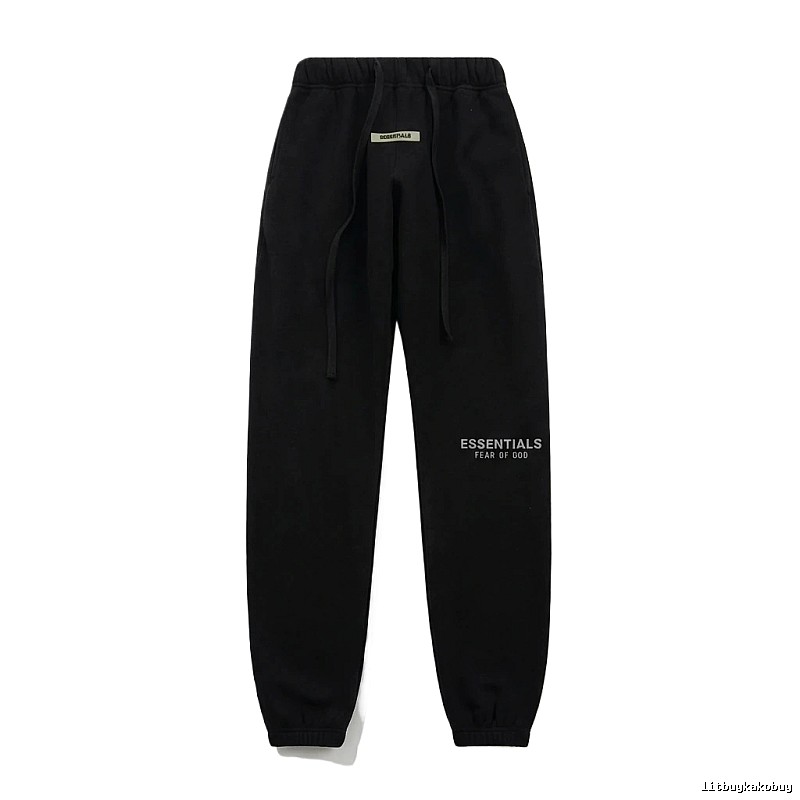 ESSENTIALS minimalist style black sweatpants