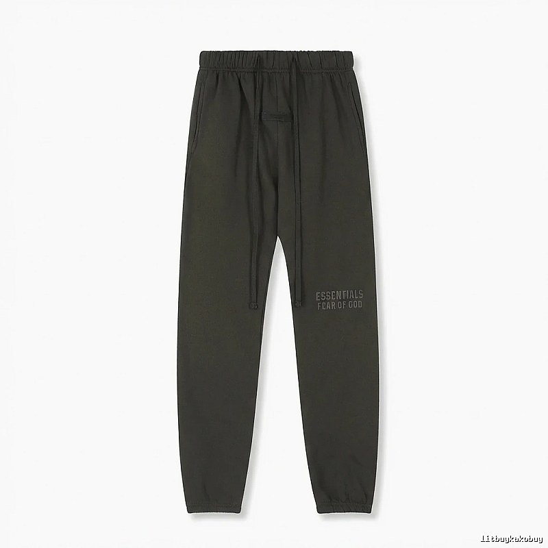 ESSENTIALS minimalist style dark gray sweatpants
