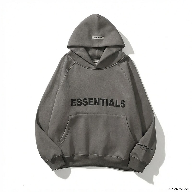 ESSENTIALS minimalist style grey sweatshirt