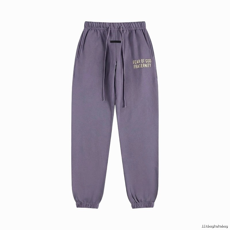 ESSENTIALS minimalist style light purple sweatpants